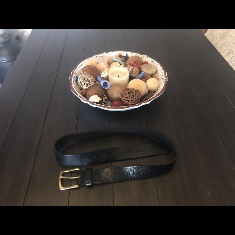 Beautiful Black Leather Belt